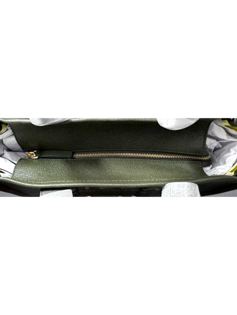 MARC JACOBS Medium Leather Tote Bag, FOREST GREEN - Picture 6 of 14